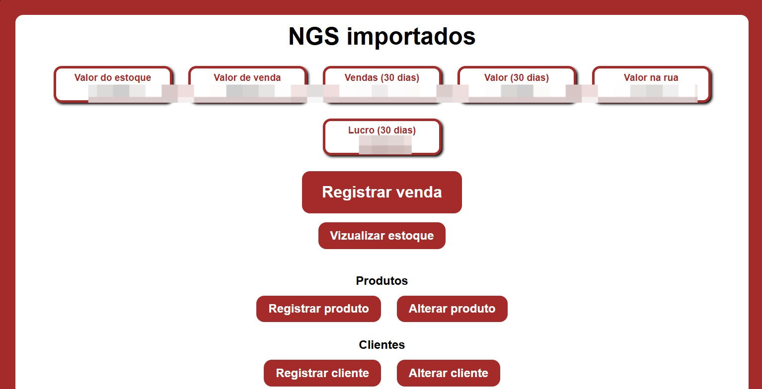 Vitrine pública com produtos disponíveis